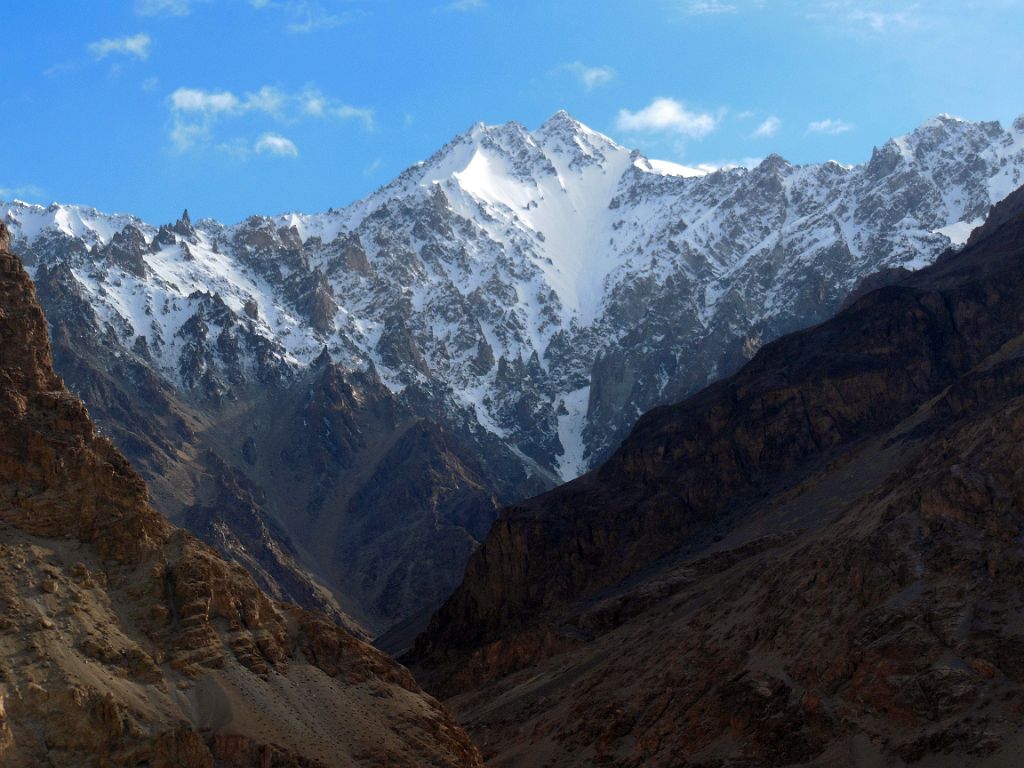 15 Looking Back Up To A Mountain Near The Aghil Pass Walking West Nearing Our Camp Kerqin In The Shaksgam Valley After Descending From Aghil Pass On Trek To K2 North Face In China